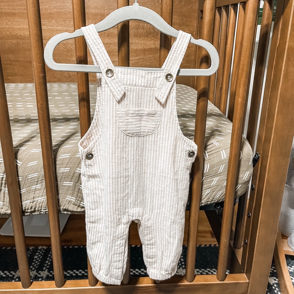 Rylee + Cru Striped Overalls